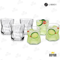 Vaso Cervecero Vidrio Elegante Rombus Dof 352ml 24 PiezasCOMBO - LIBBEY - 08