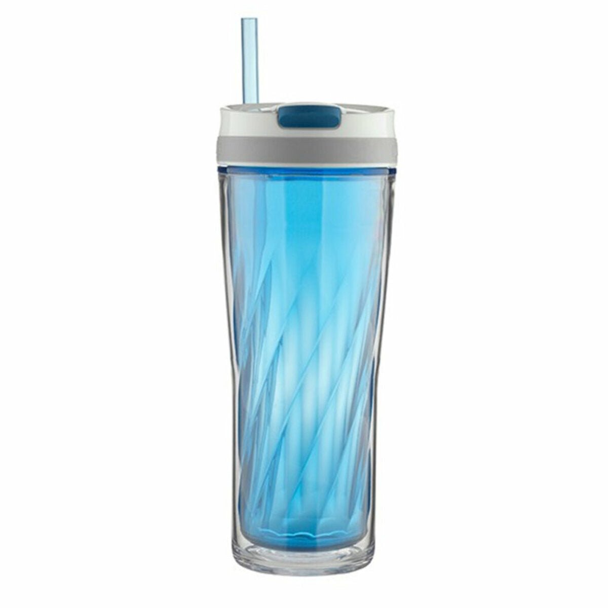 Vaso Sistema Autoclose Con Popote Azul Monaco 709 Ml Contigo