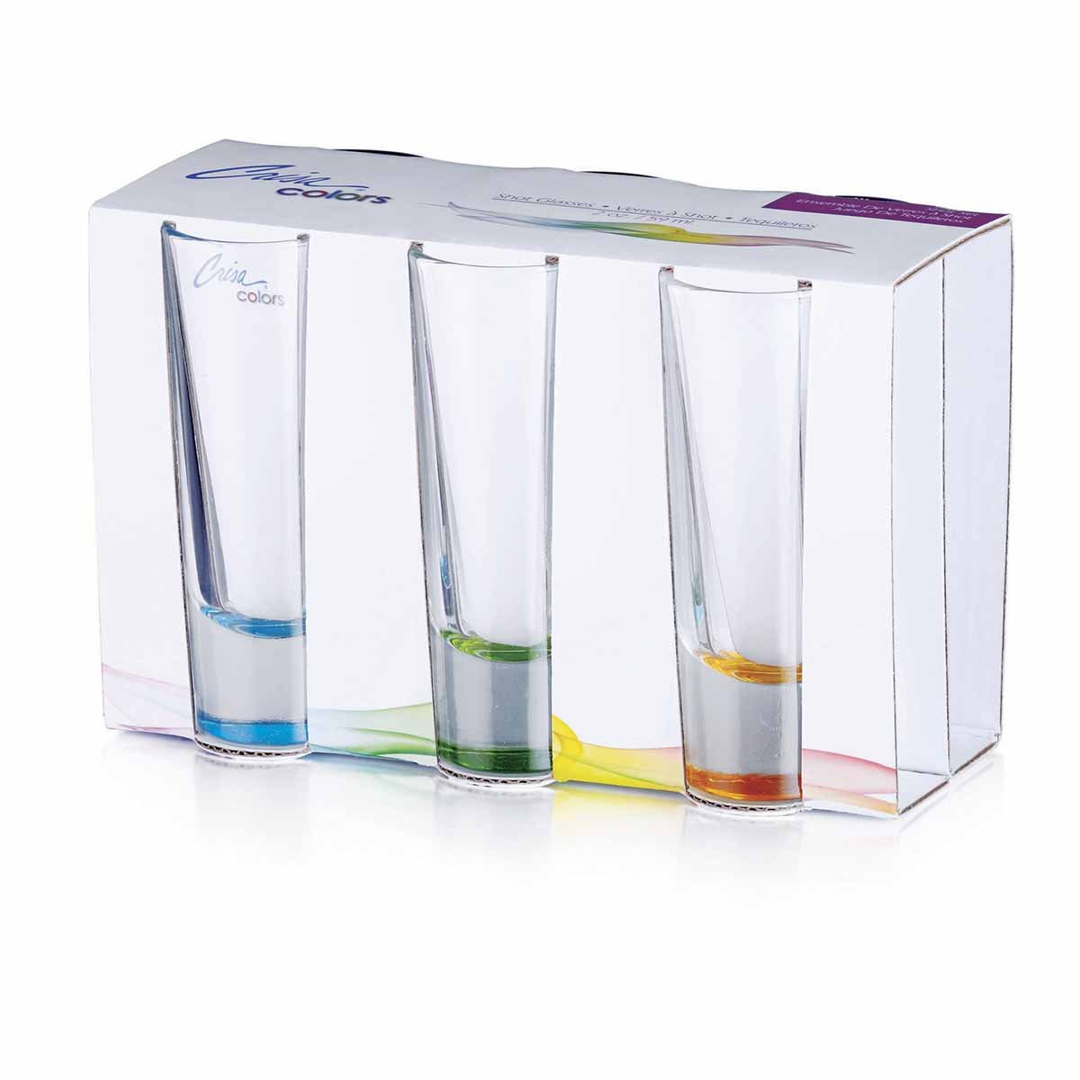 Vasos Tequileros Caballito Shot Tequila 6 Pzas Colores Crisa