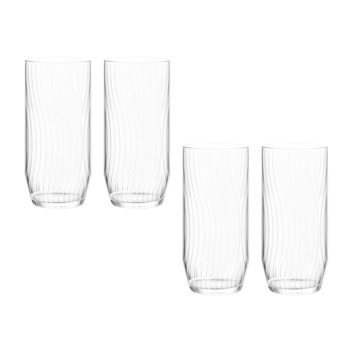 Vasos Vidrio Brisa Hb 455 Ml 4 Pzs Cocina Beber Hogar Crisa