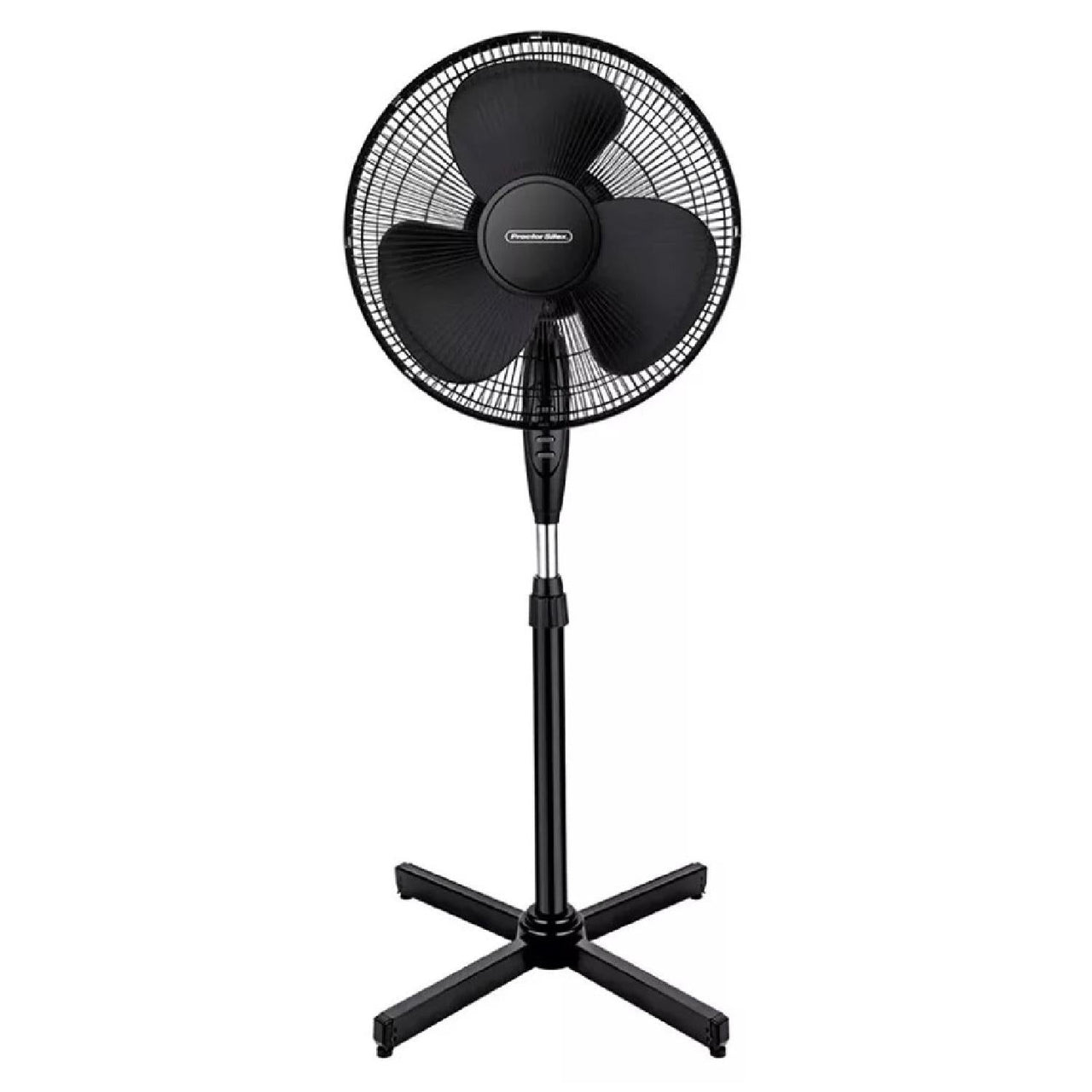 Ventilador De Pedestal 16 Pulgadas 3 Velocidades Color Negro