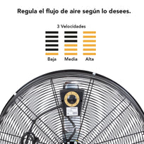 Ventilador De Piso Industrial 24 Pulgadas Aluminio KingsmanFLR24