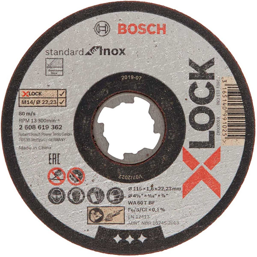 Disco de Tronzar X-Lock Standard Inox 2608619362 Bosch