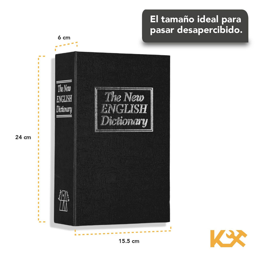 Caja Valor Camuflaje Forma de Libro Plastico 23 cm Con Combinacion TS0309M Kingsman