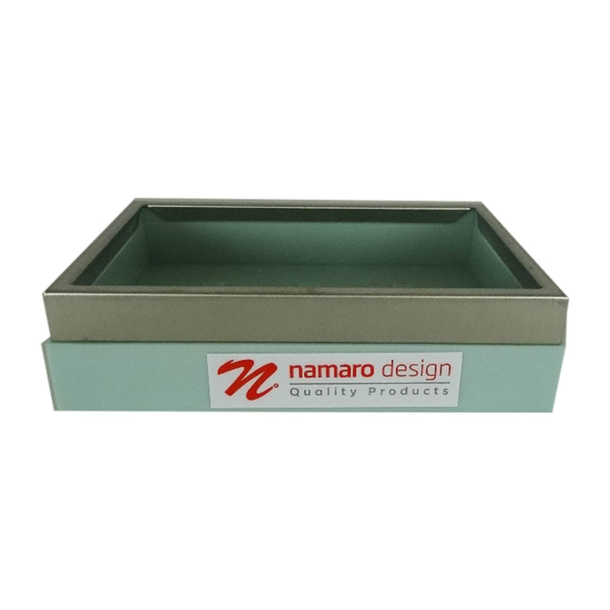 Jabonera Acero Inoxidable Pvc Verde Ba-436157 Namaro Design