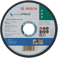 50 Discos Abrasivos Corte Metal 4 1/2 In Esmeriladora Bosch